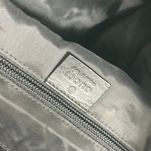 GUCCI 019.0585 logo Backpack Nylon / Leather Black main image 14